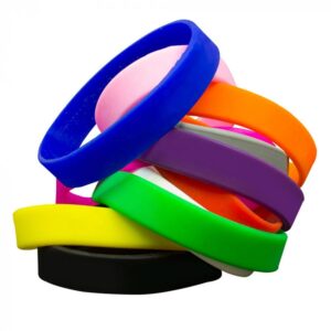 plain silicon wristbands