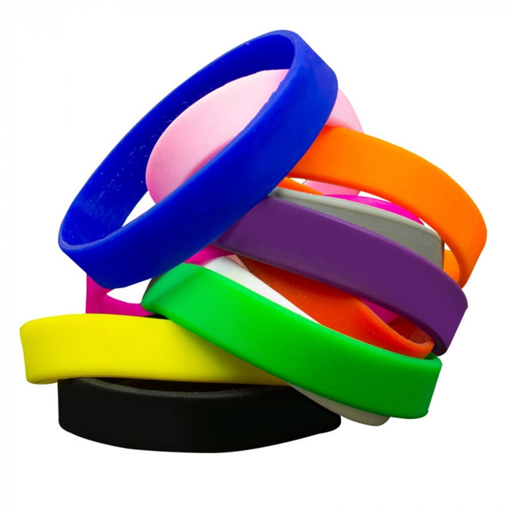 plain silicon wristbands
